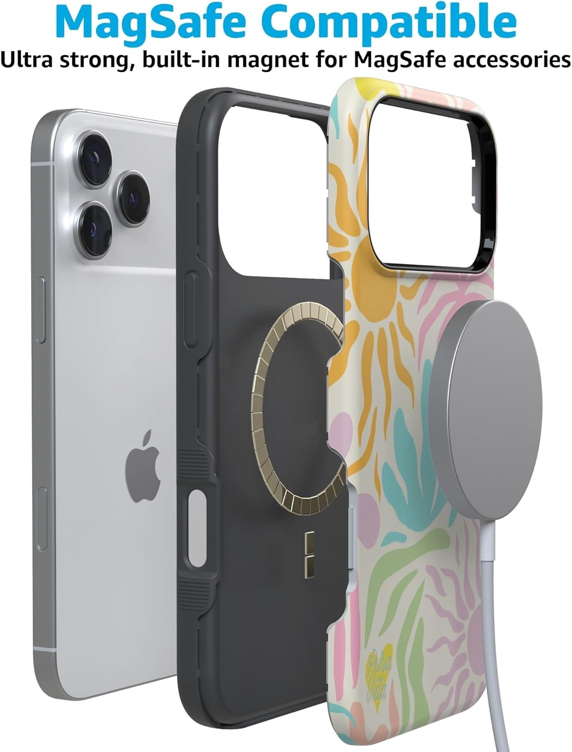 image:imageCasely iPhone 17 Pro Case Into the Wild Black Leopard Bold Protective Design MagSafe Compatible DesignPura Vida Oasis
