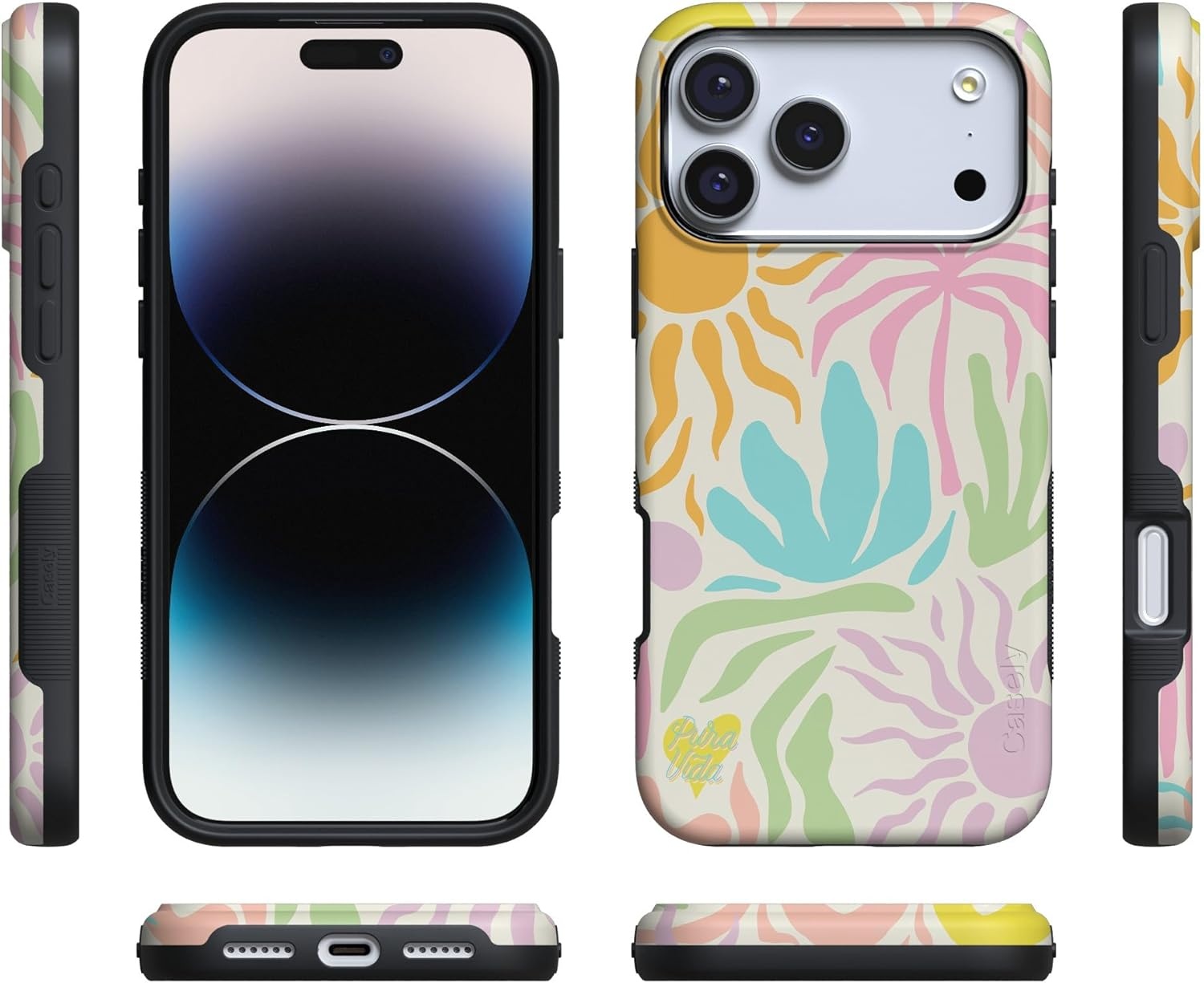 image:imageCasely iPhone 17 Pro Case Into the Wild Black Leopard Bold Protective Design MagSafe Compatible DesignPura Vida Oasis
