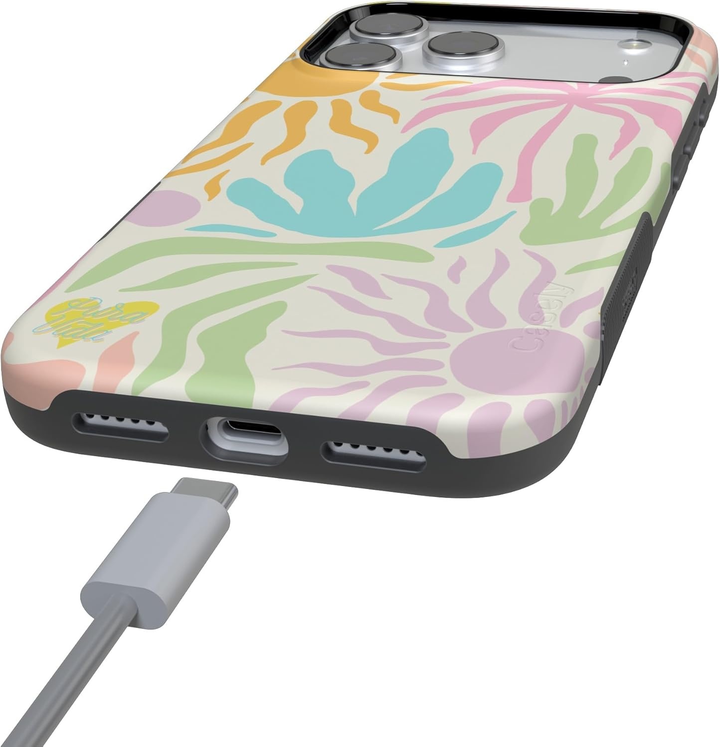 image:imageCasely iPhone 17 Pro Case Into the Wild Black Leopard Bold Protective Design MagSafe Compatible DesignPura Vida Oasis