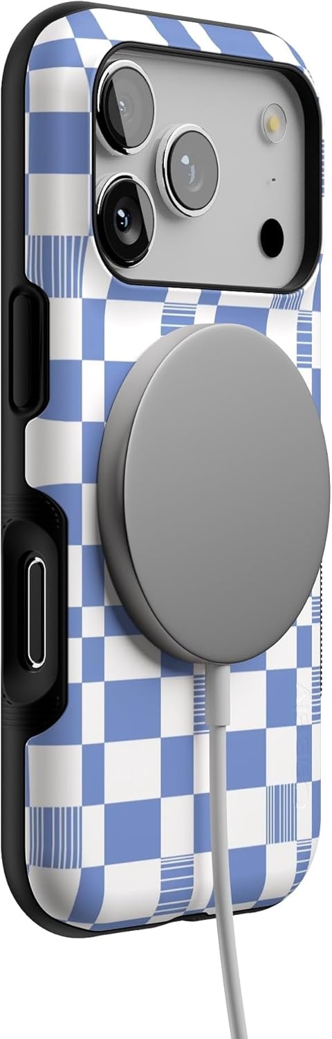 image:imageCasely iPhone 17 Pro Case Into the Wild Black Leopard Bold Protective Design MagSafe Compatible DesignReality Check Periwinkle