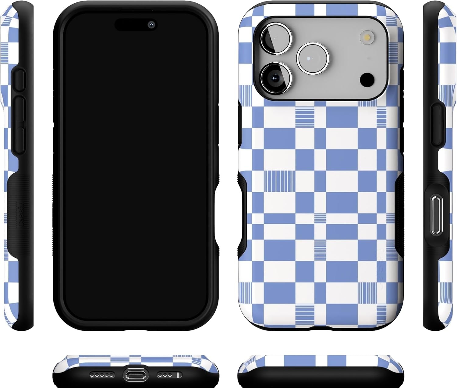 image:imageCasely iPhone 17 Pro Case Into the Wild Black Leopard Bold Protective Design MagSafe Compatible DesignReality Check Periwinkle