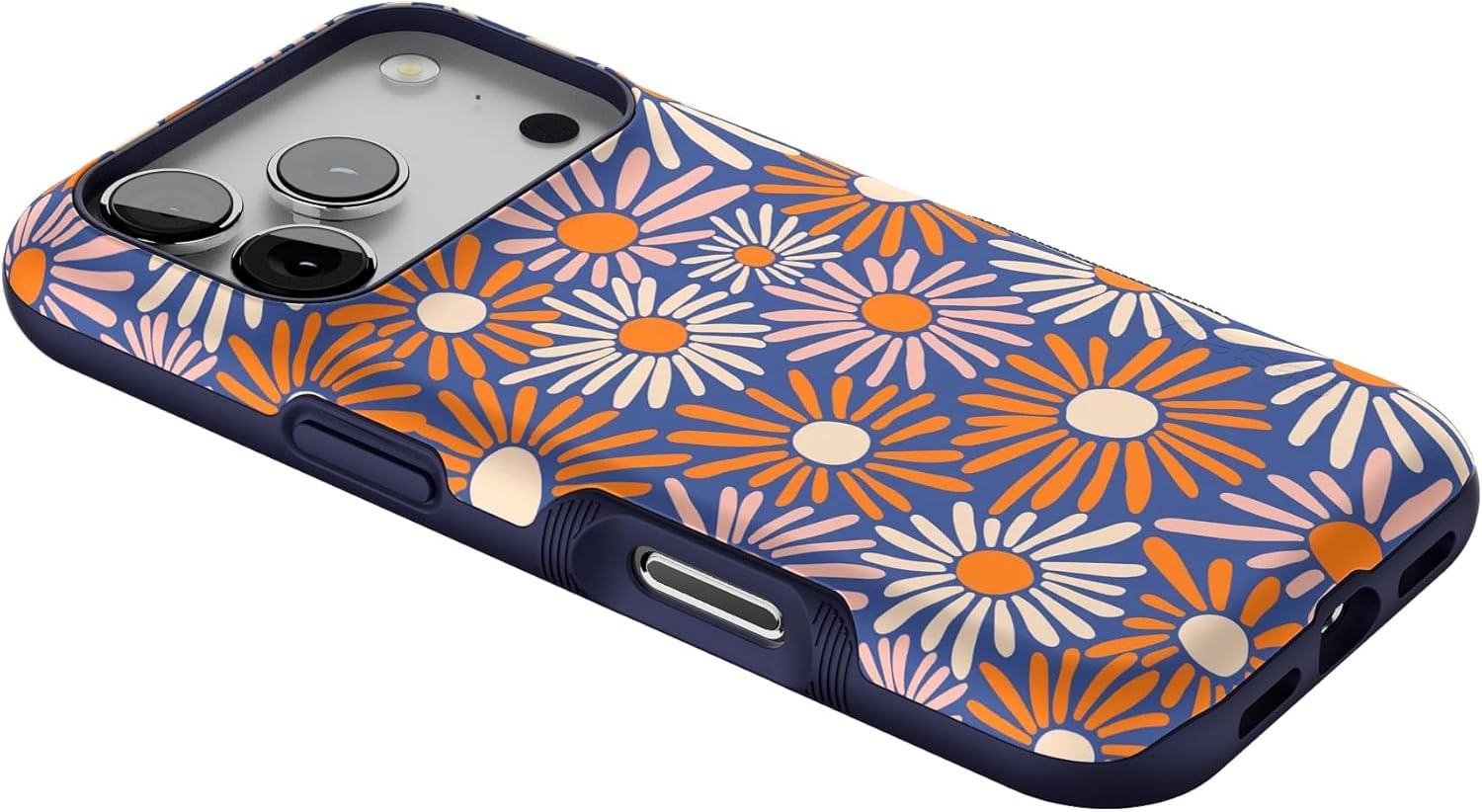 image:imageCasely iPhone 17 Pro Case Into the Wild Black Leopard Bold Protective Design MagSafe Compatible DesignSpring Forward Daisy Floral