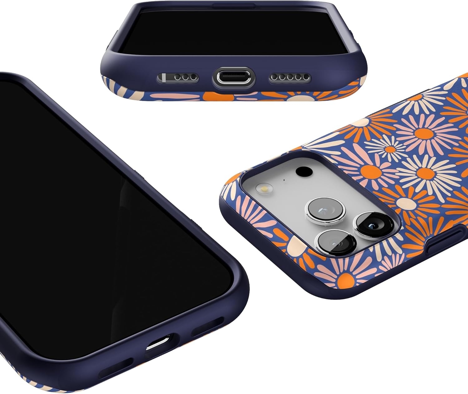 image:imageCasely iPhone 17 Pro Case Into the Wild Black Leopard Bold Protective Design MagSafe Compatible DesignSpring Forward Daisy Floral