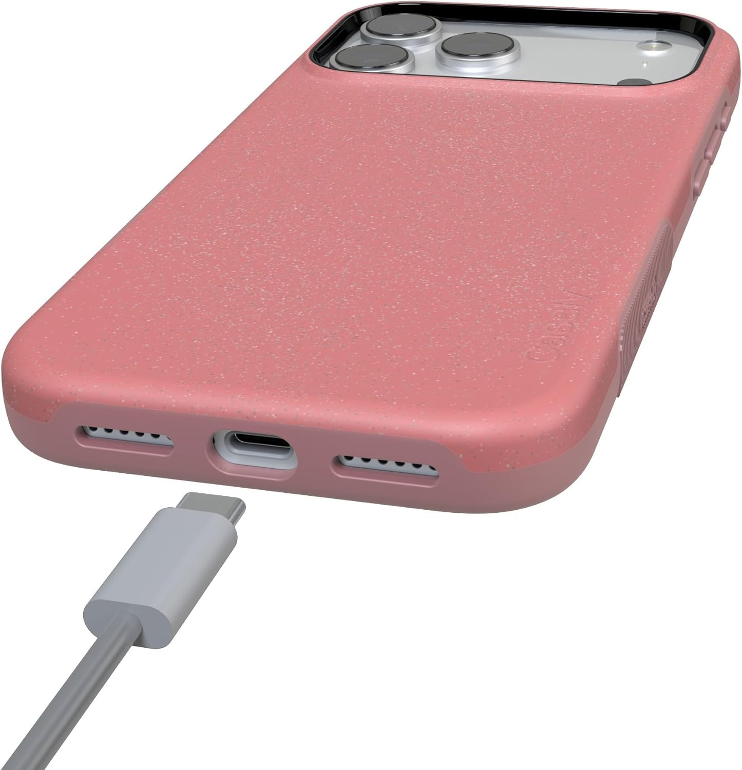 image:imageCasely iPhone 17 Pro Case Into the Wild Black Leopard Bold Protective Design MagSafe Compatible DesignStarfish Wishes Coral Pink Shimmer