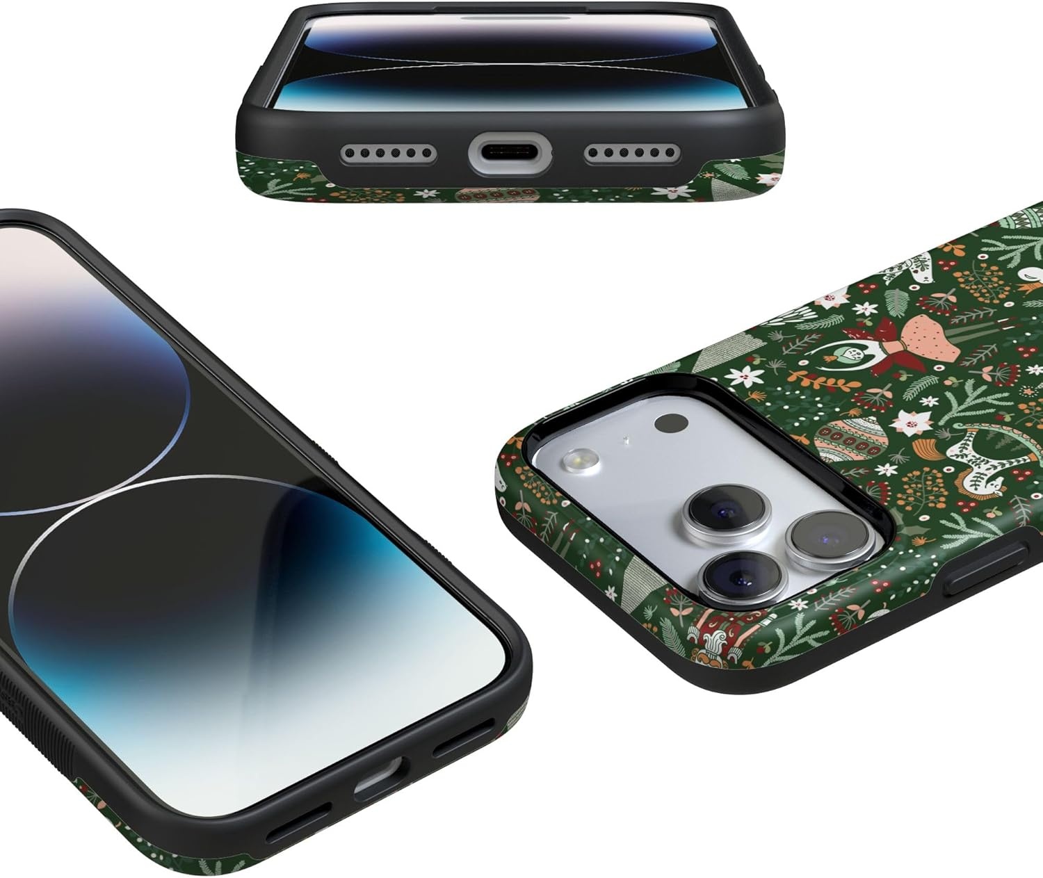 image:imageCasely iPhone 17 Pro Case Into the Wild Black Leopard Bold Protective Design MagSafe Compatible DesignSugar Plum Fairy Winter Wonderland