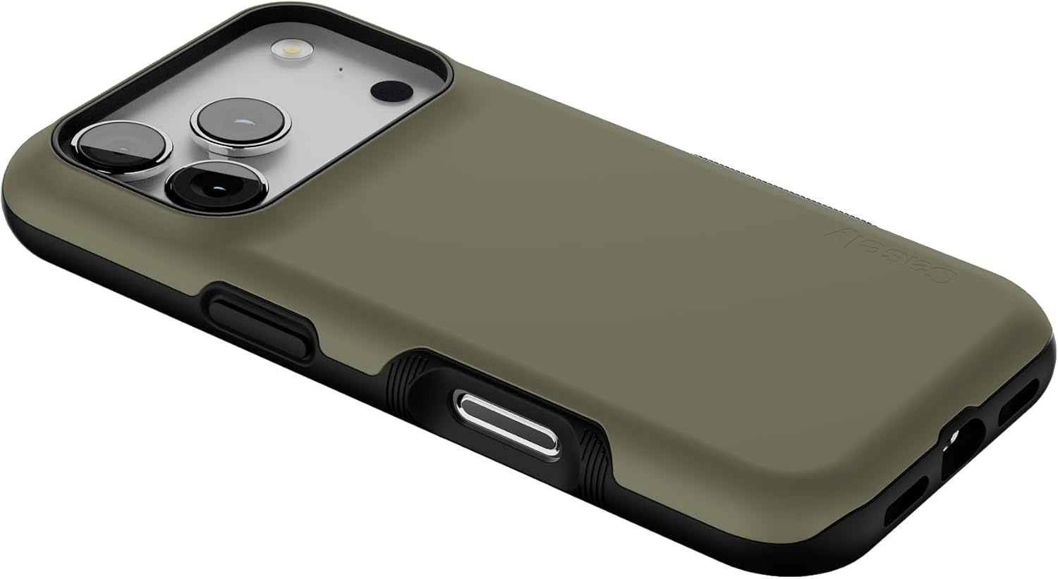 image:imageCasely iPhone 17 Pro Case Into the Wild Black Leopard Bold Protective Design MagSafe Compatible DesignThe Boyfriend Collection Army Green