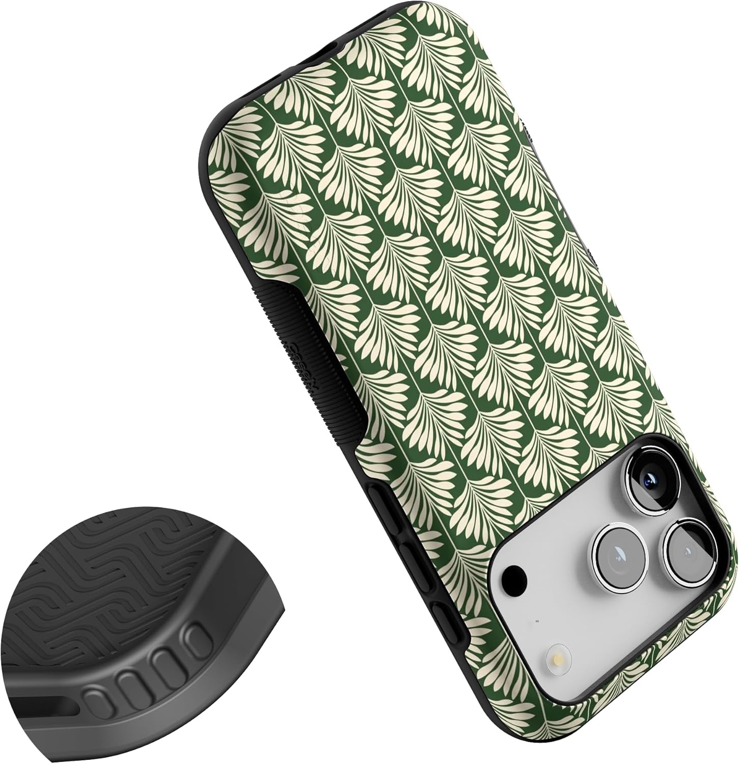 image:imageCasely iPhone 17 Pro Case Into the Wild Black Leopard Bold Protective Design MagSafe Compatible DesignThe Boyfriend Collection Cabana Nights