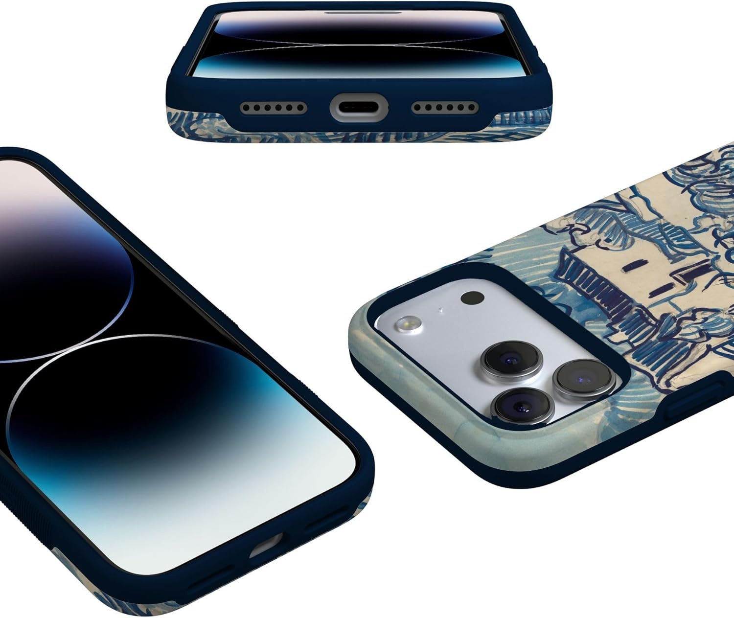 image:imageCasely iPhone 17 Pro Case Into the Wild Black Leopard Bold Protective Design MagSafe Compatible DesignVan Gogh Landscape With Houses