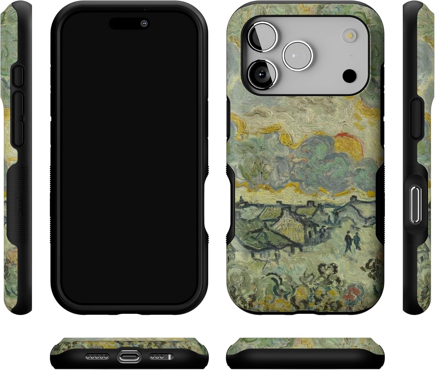 image:imageCasely iPhone 17 Pro Case Into the Wild Black Leopard Bold Protective Design MagSafe Compatible DesignVan Gogh Reminiscence of Vincent