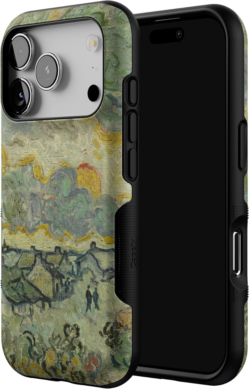 image:imageCasely iPhone 17 Pro Case Into the Wild Black Leopard Bold Protective Design MagSafe Compatible DesignVan Gogh Reminiscence of Vincent
