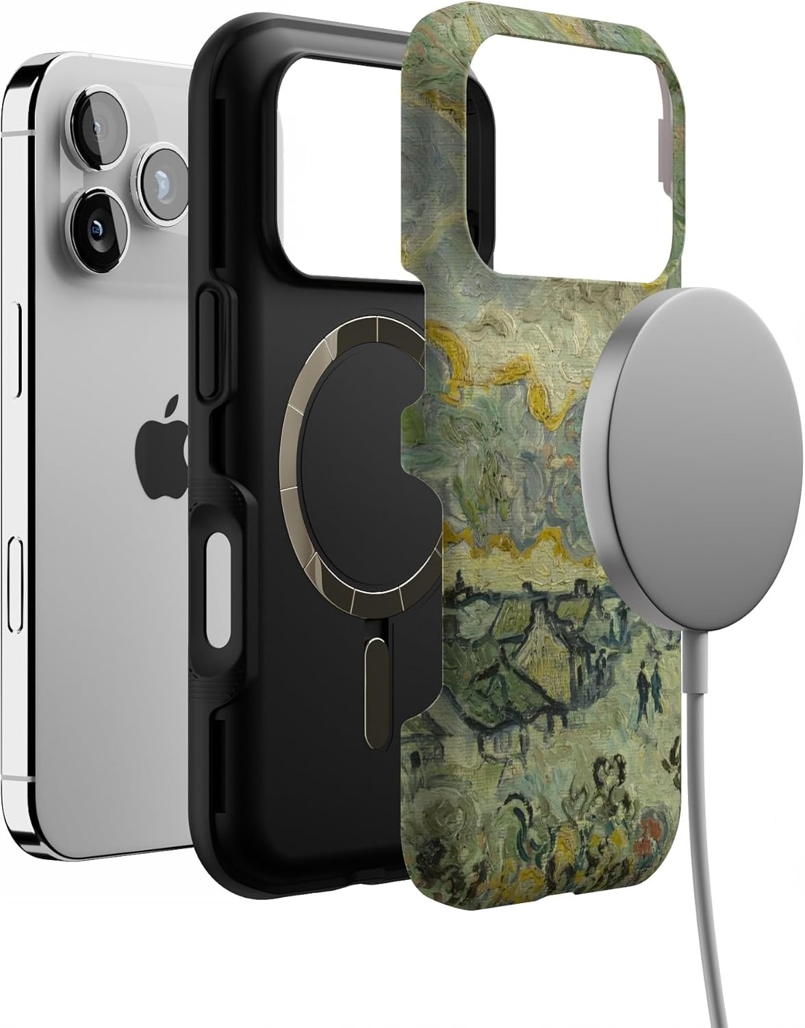image:imageCasely iPhone 17 Pro Case Into the Wild Black Leopard Bold Protective Design MagSafe Compatible DesignVan Gogh Reminiscence of Vincent