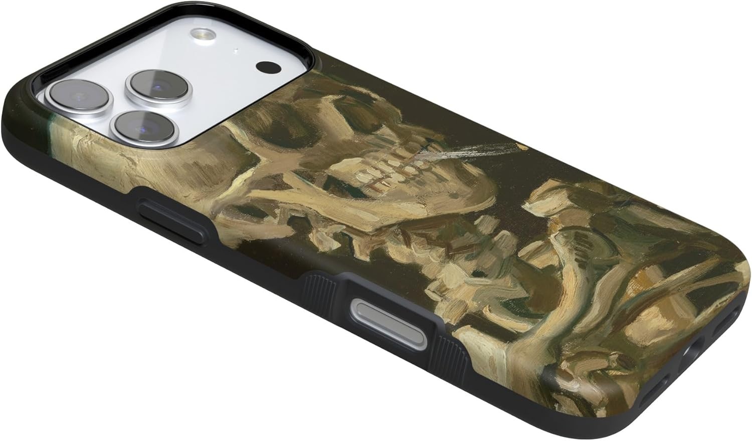 image:imageCasely iPhone 17 Pro Case Into the Wild Black Leopard Bold Protective Design MagSafe Compatible DesignVan Gogh Skull of a Skeleton with Burning Cig
