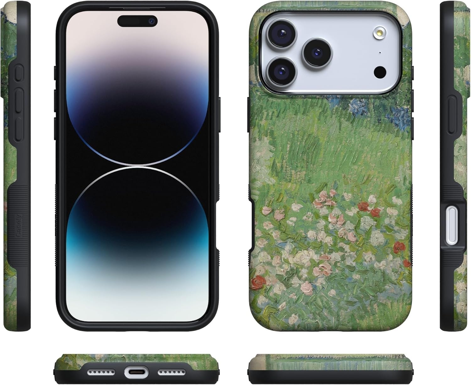 image:imageCasely iPhone 17 Pro Case Into the Wild Black Leopard Bold Protective Design MagSafe Compatible DesignVan Gogh Vincents Admired Garden