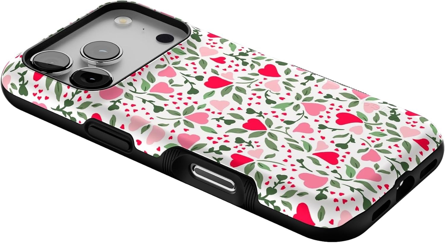 image:imageCasely iPhone 17 Pro Case Into the Wild Black Leopard Bold Protective Design MagSafe Compatible DesignVines of Love Floral Heart