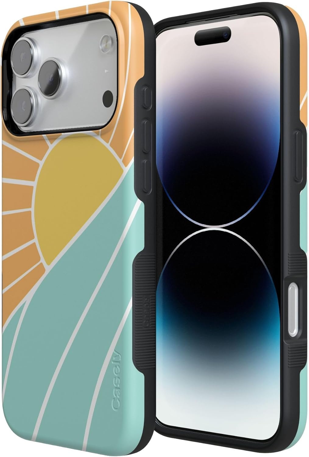 image:imageCasely iPhone 17 Pro Case Into the Wild Black Leopard Bold Protective Design MagSafe Compatible DesignWaves Rays Sunshine