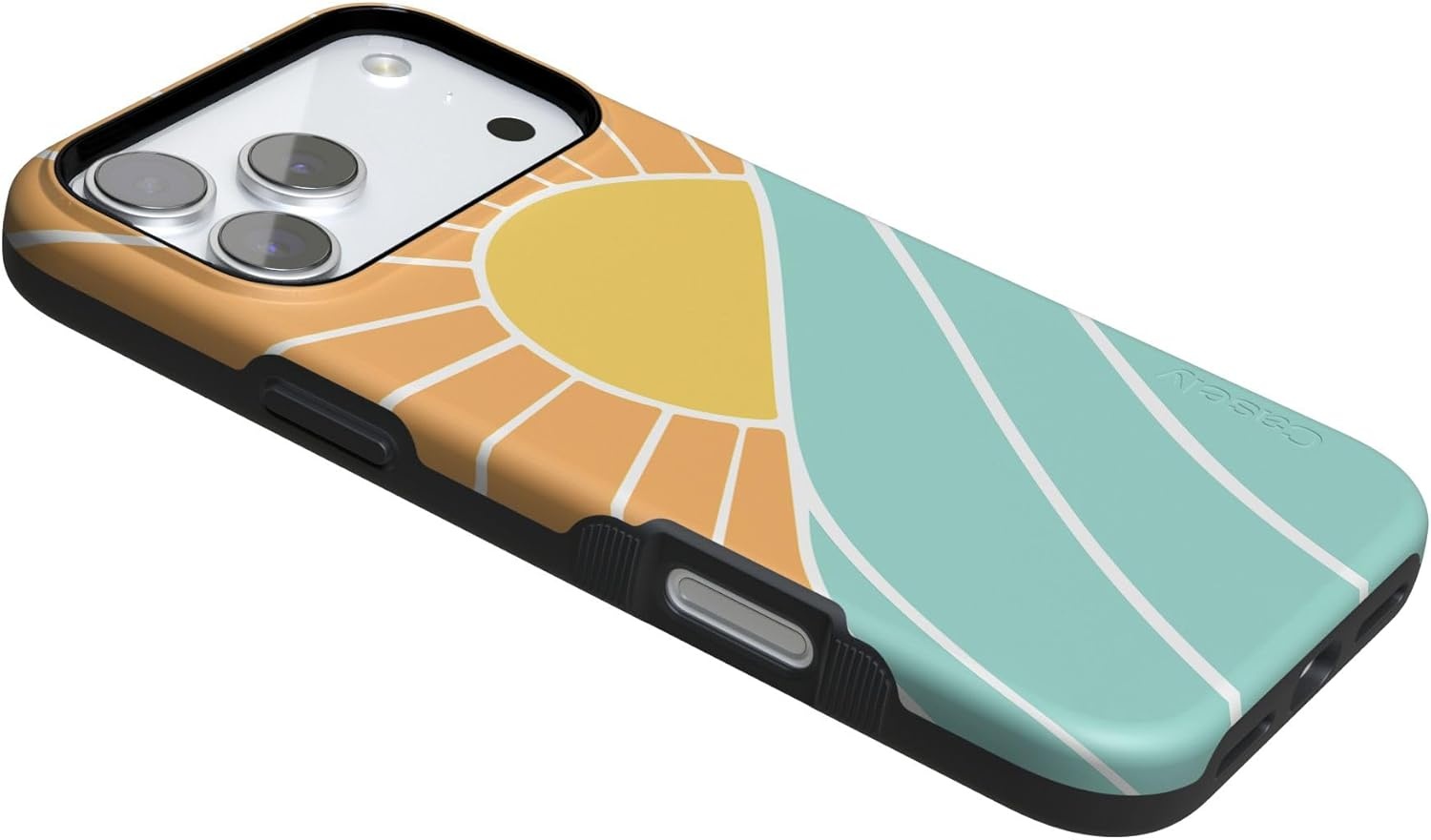image:imageCasely iPhone 17 Pro Case Into the Wild Black Leopard Bold Protective Design MagSafe Compatible DesignWaves Rays Sunshine