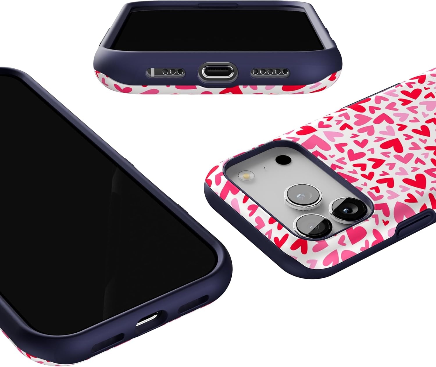 image:imageCasely iPhone 17 Pro Case Into the Wild Black Leopard Bold Protective Design MagSafe Compatible DesignXOXO Candy Hearts