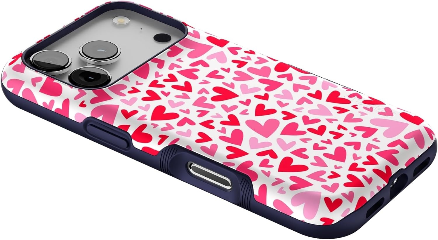 image:imageCasely iPhone 17 Pro Case Into the Wild Black Leopard Bold Protective Design MagSafe Compatible DesignXOXO Candy Hearts