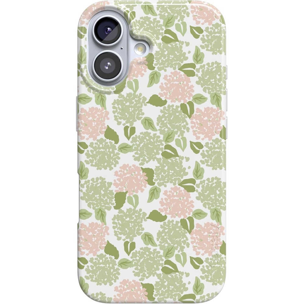 image:imageCasely iPhone 17 Case Hydrangea Haze Floral Garden Compatible with MagSafe Classic Ultra Thin Design