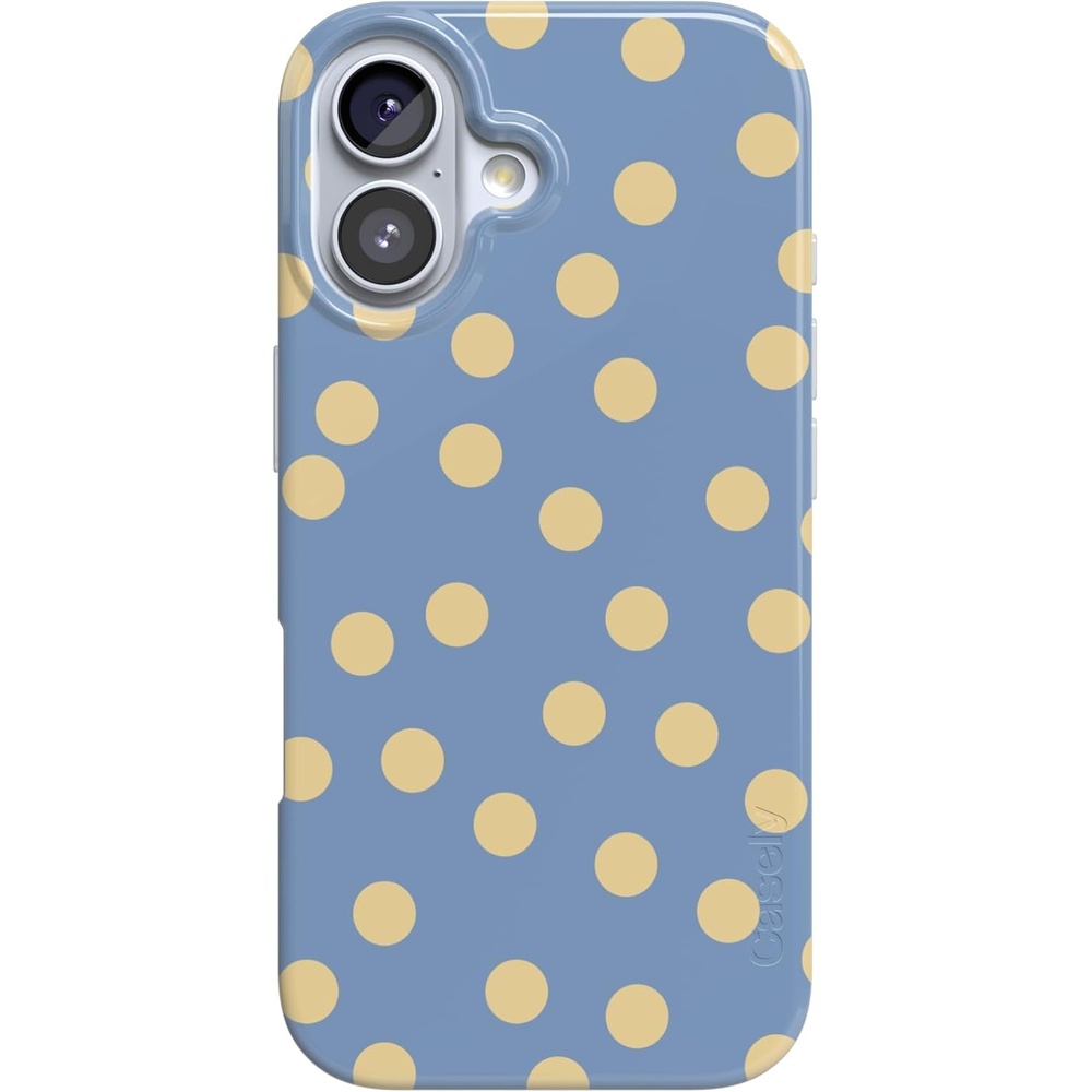 image:imageCasely iPhone 17 Case in the Spotlight Pastel Polka Dot Compatible with MagSafe Classic Ultra Thin Design