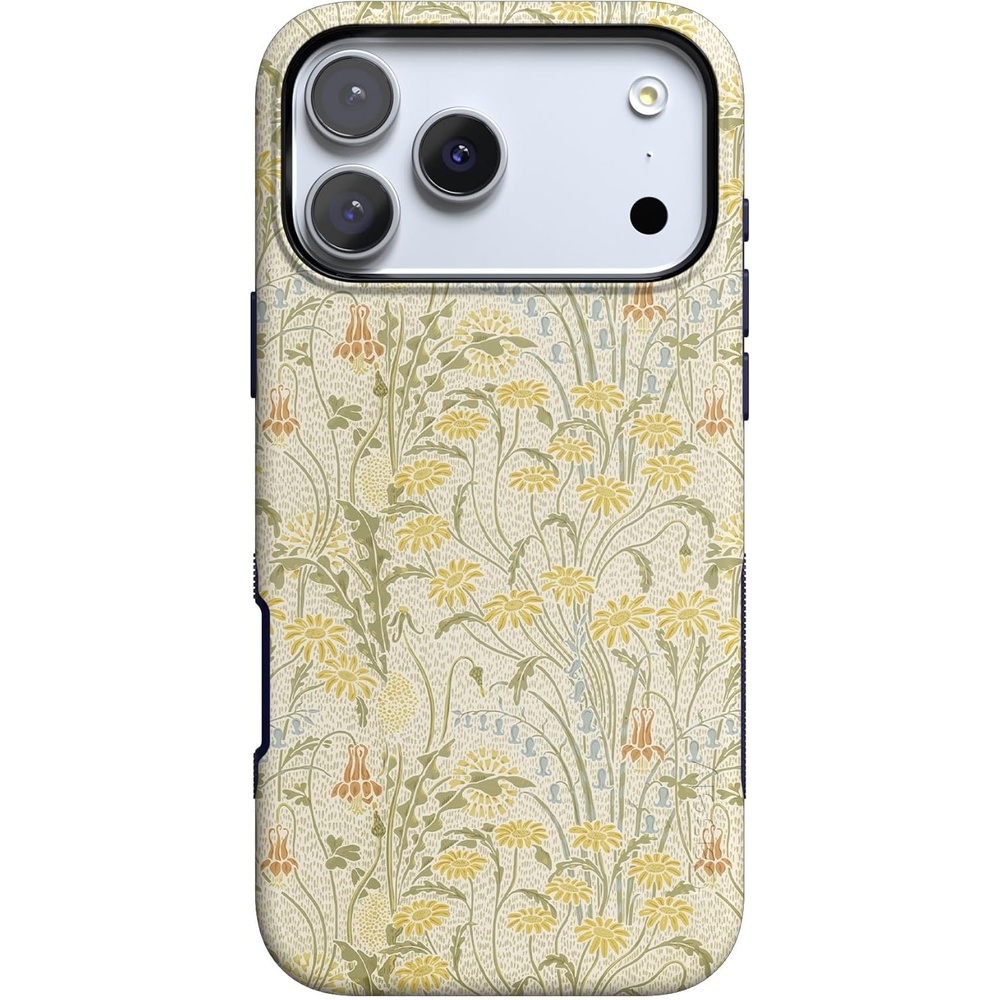 image:imageCasely iPhone 17 Pro Case Into the Wild Black Leopard Bold Protective Design MagSafe Compatible DesignBoho Blooms Golden Floral
