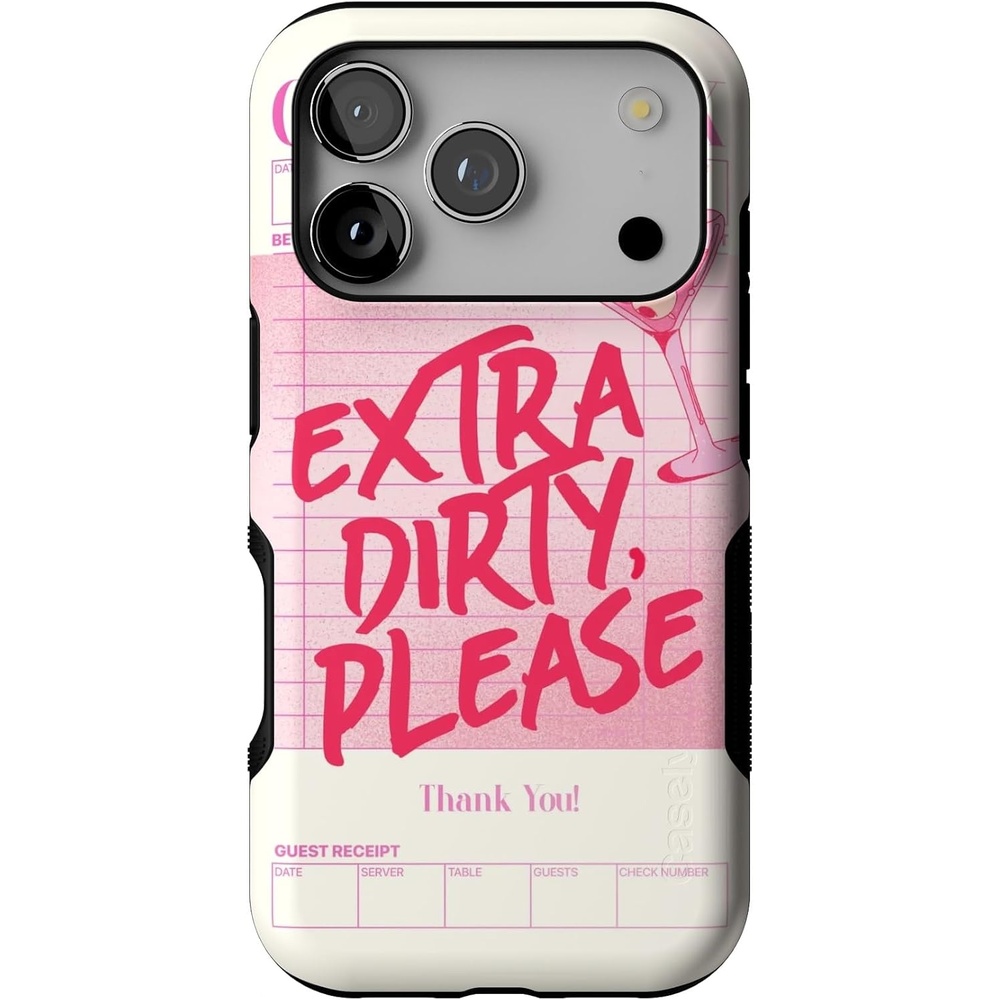 image:imageCasely iPhone 17 Pro Case Into the Wild Black Leopard Bold Protective Design MagSafe Compatible DesignExtra Dirty Please Fun on Weekdays