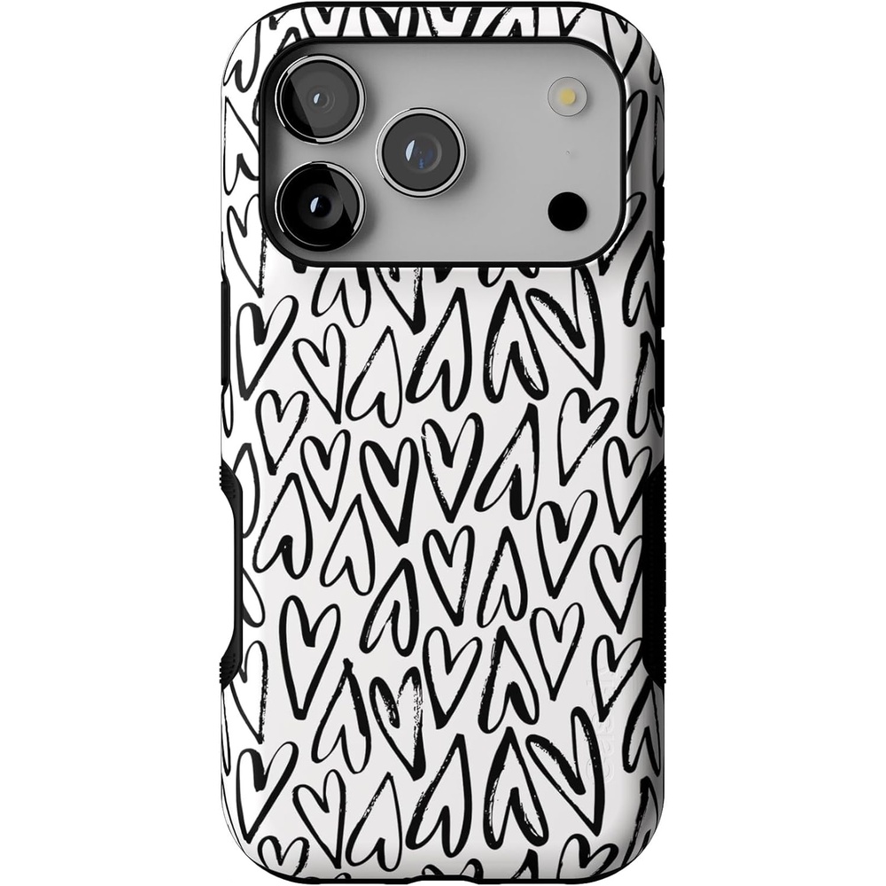 image:imageCasely iPhone 17 Pro Case Into the Wild Black Leopard Bold Protective Design MagSafe Compatible DesignHeart Throb Endless Hearts