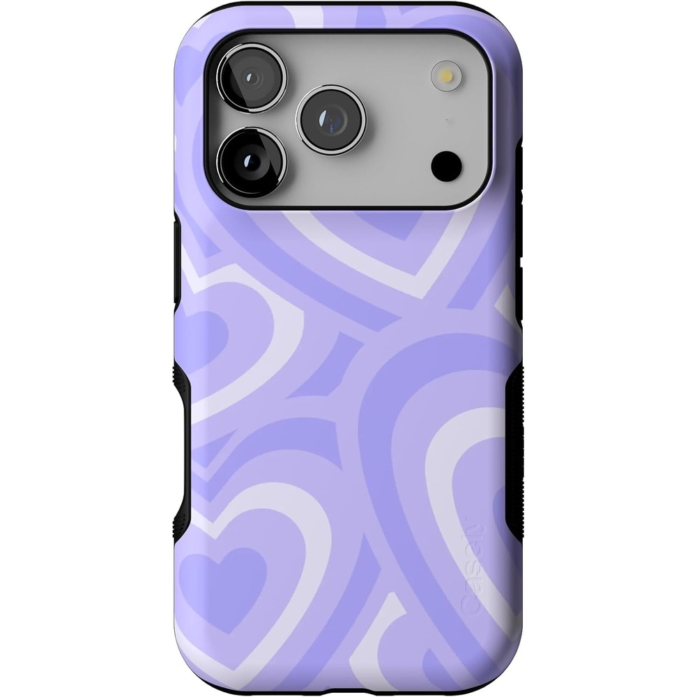image:imageCasely iPhone 17 Pro Case  Into the Wild  Black Leopard  Bold Protective Design  MagSafe Compatible DesignLove Song  Lavender Heart