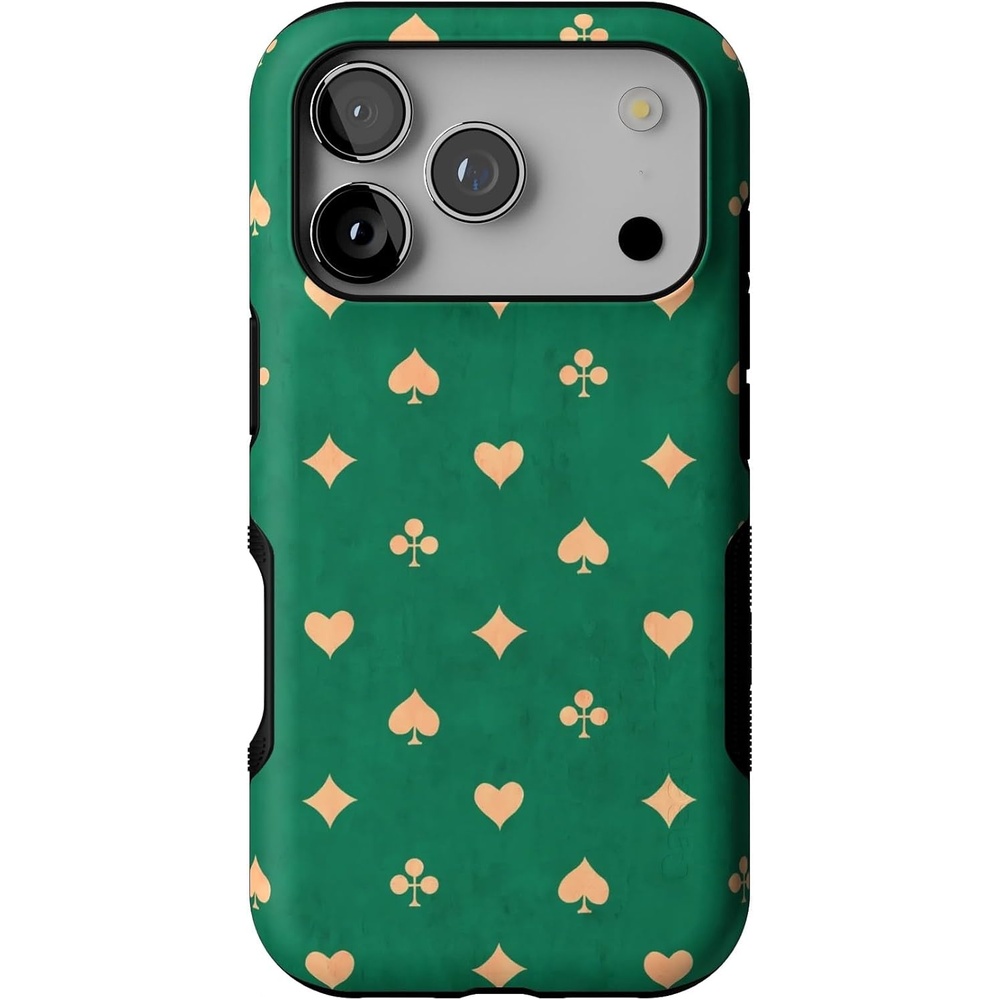 image:imageCasely iPhone 17 Pro Case Into the Wild Black Leopard Bold Protective Design MagSafe Compatible DesignRoyal Flush French Deck
