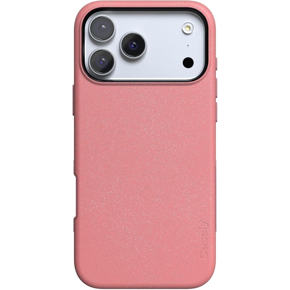 image:imageCasely iPhone 17 Pro Case Into the Wild Black Leopard Bold Protective Design MagSafe Compatible DesignStarfish Wishes Coral Pink Shimmer