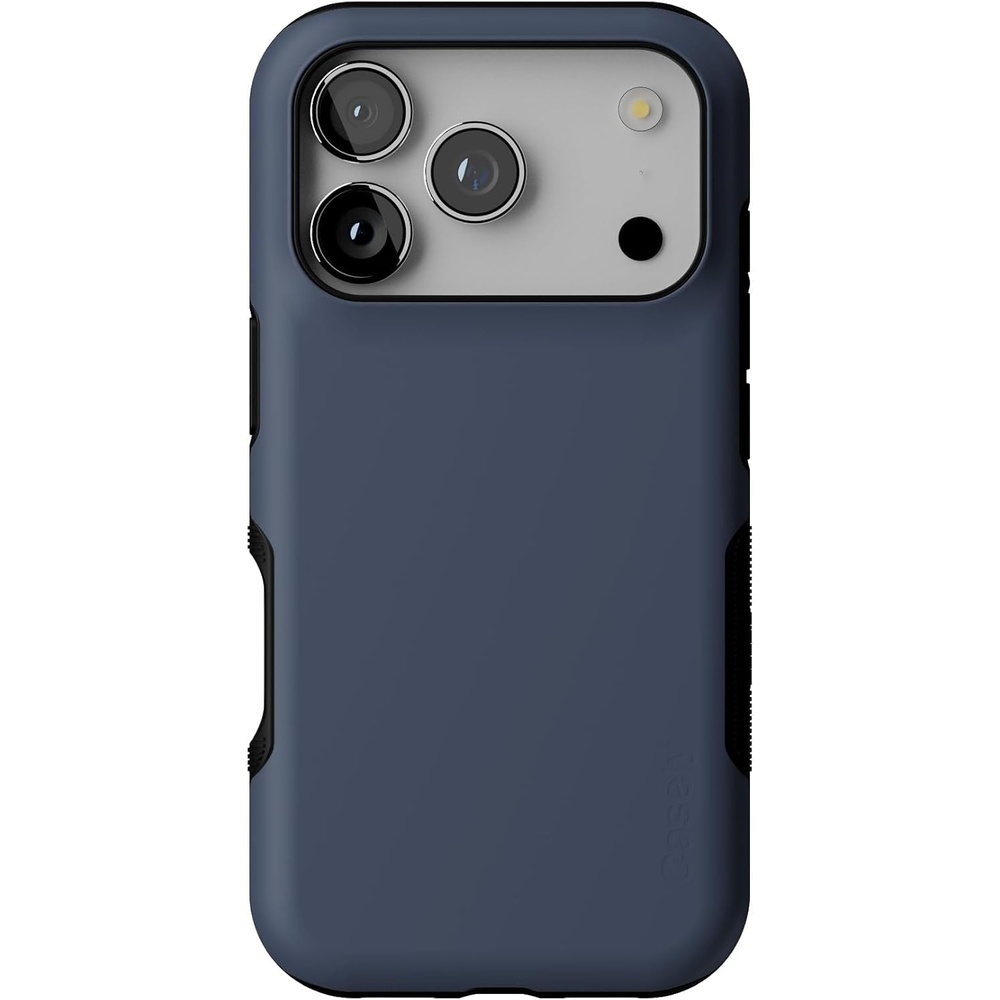 image:imageCasely iPhone 17 Pro Case  Into the Wild  Black Leopard  Bold Protective Design  MagSafe Compatible DesignThe Boyfriend Collection  Slate Blue