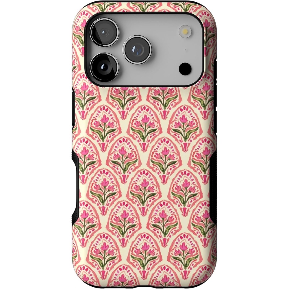 image:imageCasely iPhone 17 Pro Case Into the Wild Black Leopard Bold Protective Design MagSafe Compatible DesignTulip Tapestry Jenna Palek x Casely