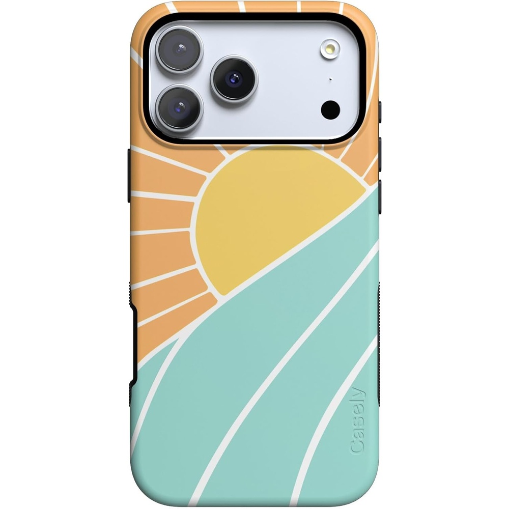image:imageCasely iPhone 17 Pro Case Into the Wild Black Leopard Bold Protective Design MagSafe Compatible DesignWaves Rays Sunshine