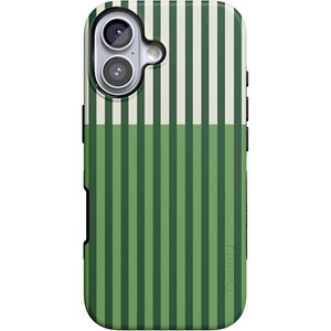 Casely iPhone 17 Case | Clubhouse | Fairway Stripes | Bold Protective Design | Compatible with MagSafe