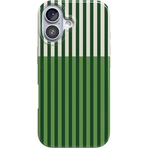 Casely iPhone 17 Case | Clubhouse | Fairway Stripes | Compatible with MagSafe | Classic Ultra Thin Design