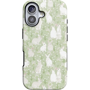 Casely iPhone 17 Case | Hop to it | Green Bunny | Bold Protective Design | Compatible with MagSafe