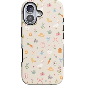 Casely iPhone 17 Case | Hoppy Garden | Spring Things | Bold Protective Design | Compatible with MagSafe
