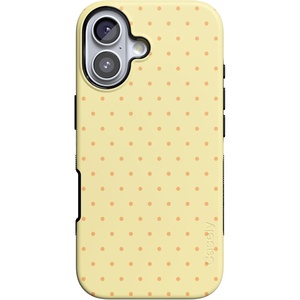Casely iPhone 17 Case | On the Dot | Yellow Polka Dot | Bold Protective Design | Compatible with MagSafe
