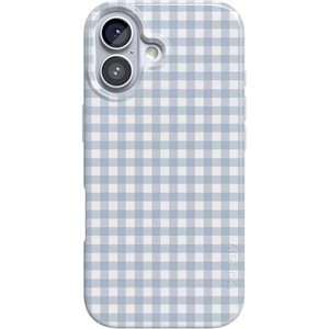 Casely iPhone 17 Case | Pastel Picnic | Blue Gingham | Compatible with MagSafe | Classic Ultra Thin Design