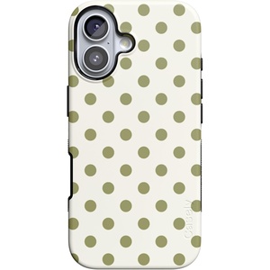 Casely iPhone 17 Case | Spotted in SoHo | Green Polka Dot | Bold Protective Design | Compatible with MagSafe