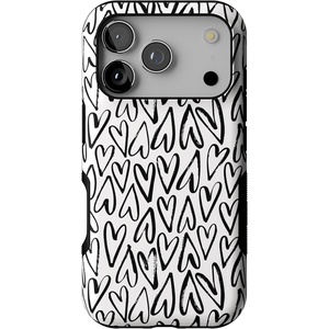 Casely iPhone 17 Pro Case | Into the Wild | Black Leopard | Bold Protective Design | MagSafe Compatible Design(Heart Throb | Endless Hearts)