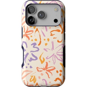 Casely iPhone 17 Pro Case | Into the Wild | Black Leopard | Bold Protective Design | MagSafe Compatible Design(Hibiscus Blooms | Hawaiian Floral)