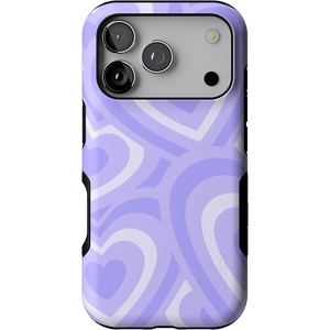 Casely iPhone 17 Pro Case | Into the Wild | Black Leopard | Bold Protective Design | MagSafe Compatible Design(Love Song | Lavender Heart)