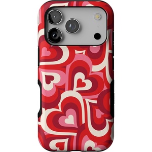 Casely iPhone 17 Pro Case | Into the Wild | Black Leopard | Bold Protective Design | MagSafe Compatible Design(Love Song Remix | Ombre Hearts)