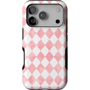 Casely iPhone 17 Pro Case | Into the Wild | Black Leopard | Bold Protective Design | MagSafe Compatible Design(Queen of Diamonds | Pink Watercolor)