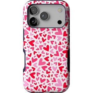 Casely iPhone 17 Pro Case | Into the Wild | Black Leopard | Bold Protective Design | MagSafe Compatible Design(XOXO | Candy Hearts)