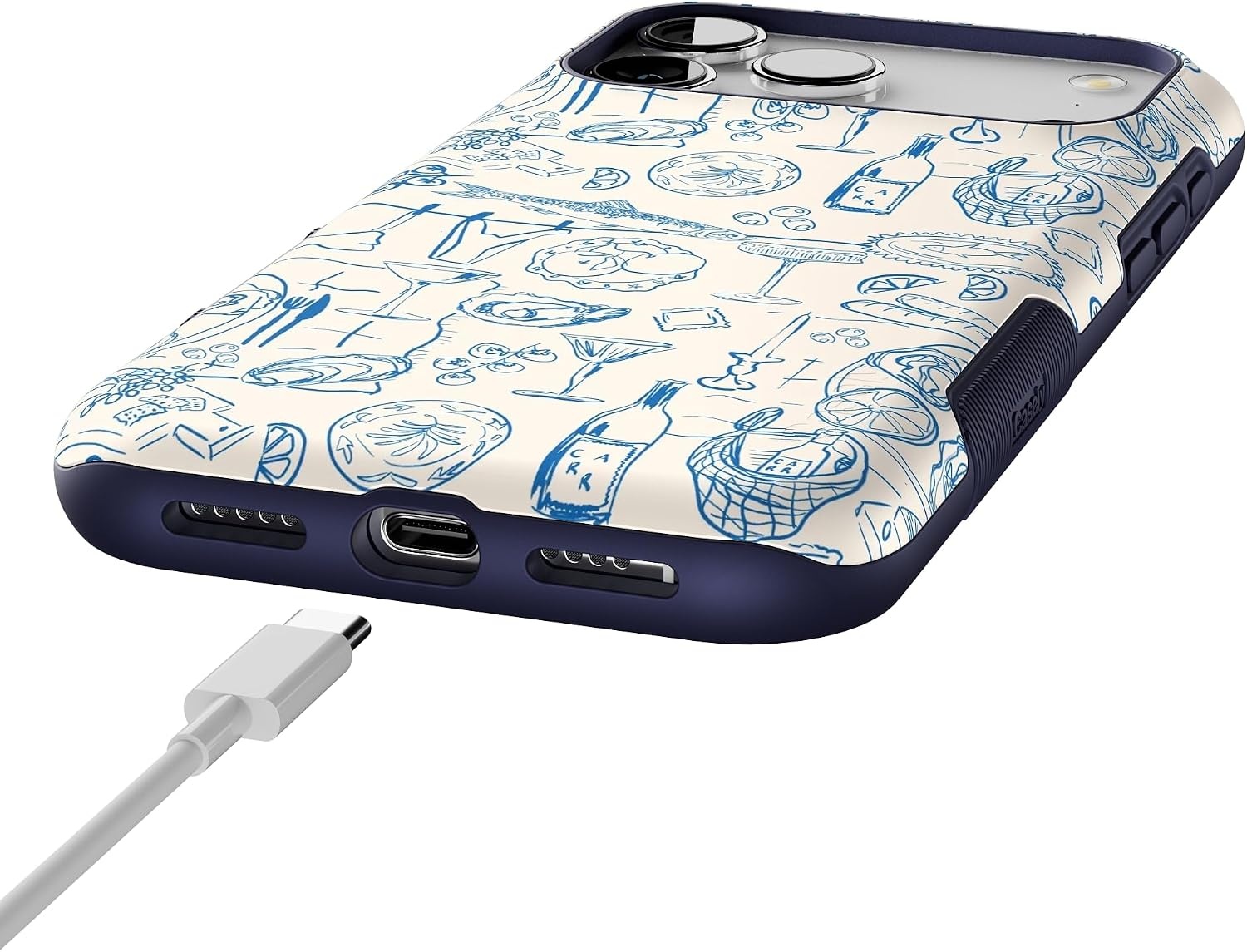 image:imageCasely iPhone 17 Pro Max Case Starfish Wishes Coral Pink Shimmer Bold Protective Design MagSafe Compatible DesignAmalfi Aperitivo Dolce Vita