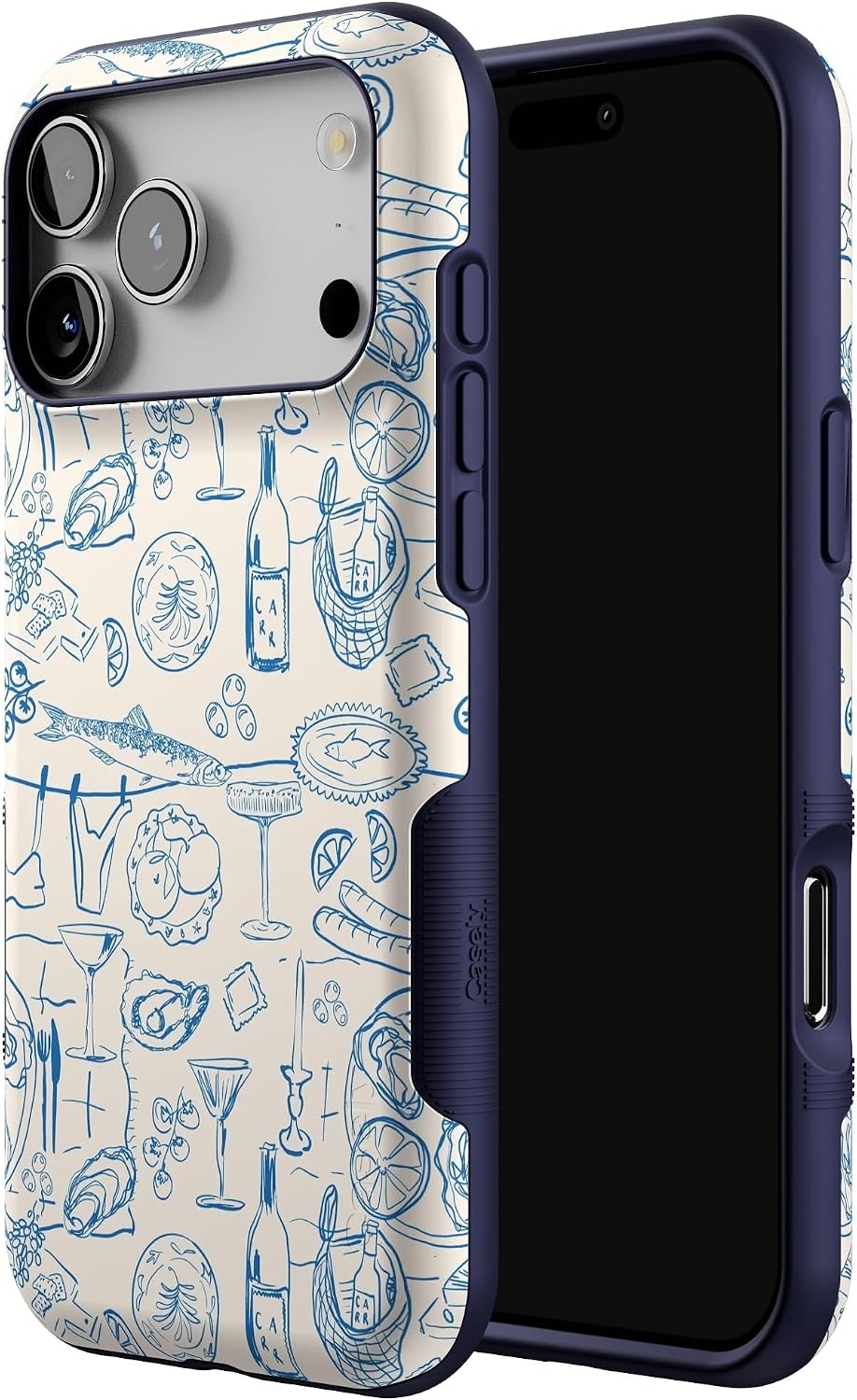 image:imageCasely iPhone 17 Pro Max Case Starfish Wishes Coral Pink Shimmer Bold Protective Design MagSafe Compatible DesignAmalfi Aperitivo Dolce Vita