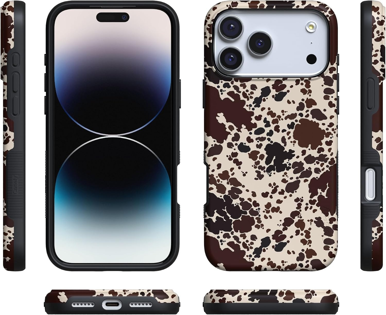 image:imageCasely iPhone 17 Pro Max Case Starfish Wishes Coral Pink Shimmer Bold Protective Design MagSafe Compatible DesignCowgirl Envy Cow Print