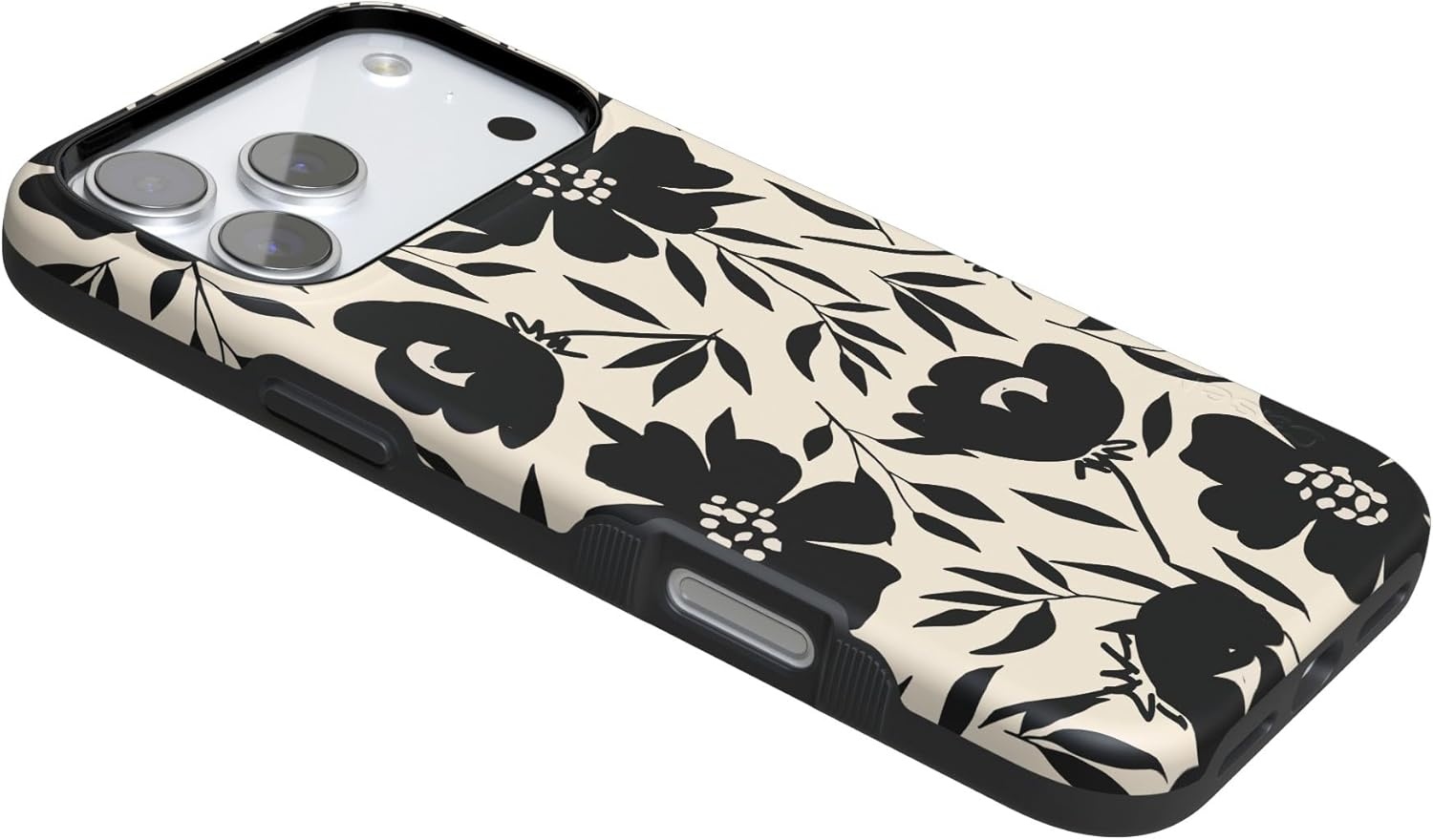 image:imageCasely iPhone 17 Pro Max Case Starfish Wishes Coral Pink Shimmer Bold Protective Design MagSafe Compatible DesignDark Fantasy Contrast Floral